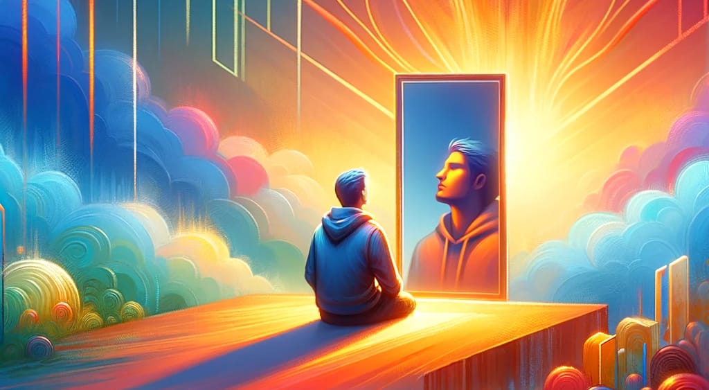 looking in the mirror looking in the mirror