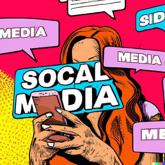 DALL·E 2023-07-24 12.04.06 - Someone on their phone endlessly scrolling through social media using pop-art style. DALL·E 2023-07-24 12.04.06 - Someone on their phone endlessly scrolling through social media using pop-art style.