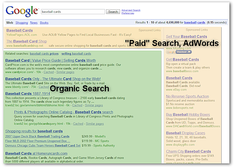 paid vs organic results