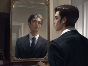 Anime_Pastel_Dream_A_leader_looking_into_the_mirror_confessing_0